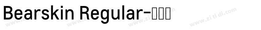 Bearskin Regular字体转换